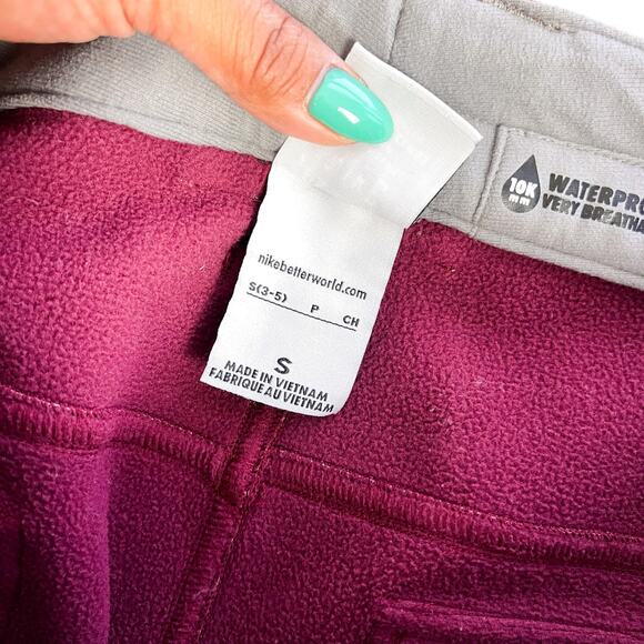 Nike Womens Size S Fleece Lined Waterproof Snow Ski Flare Pants 31” Inseam - Picture 9 of 13